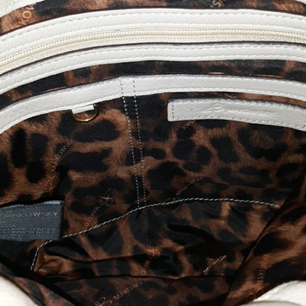 B Makowsky Drawstring Bucket Crossbody - image 6